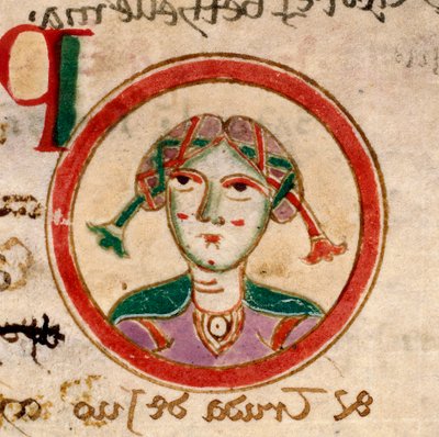 St. Euphemia: f.103v of the Obitarium Sancti Spiritus by Unknown